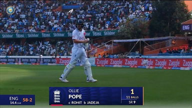 IND vs ENG 2024, 1ST Test: Ollie Pope Wicket