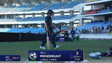 IND-W vs IRE-W 2025, 2nd ODI: Orla Prendergast Wicket