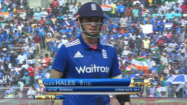 IND vs ENG 2017, 1st ODI : Alex Hales Wicket