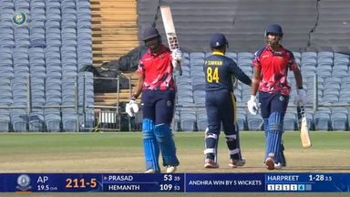 SMAT 2025, Andhra vs Punjab: SDNV Prasad's finishing act of 53*(35)