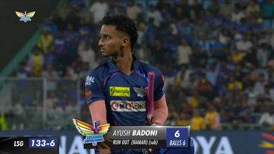 M48: LSG vs MI – Ayush Badoni Wicket