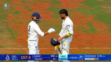 Ranji Trophy 2025-26, Mumbai vs Delhi, Day 1: Match Highlights