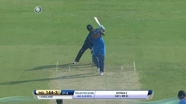IND vs ENG 2017, 2nd ODI : MS Dhoni Six
