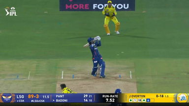 IPL 2025 M30: LSG vs CSK - Ayush Badoni Six