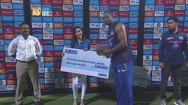 M51: MI vs KXIP – YES Bank Maximum Sixes – Kieron Pollard