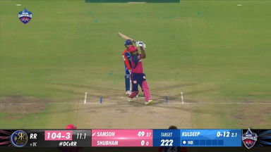 M56: DC vs RR  – Sanju Samson Six