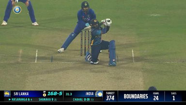 IND vs SL 2023, 1ST ODI: Wanindu Hasaranga  Six