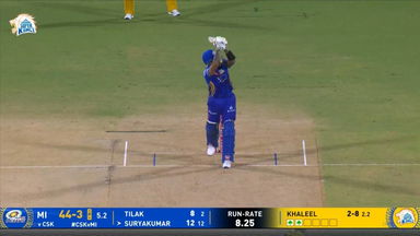 IPL 2025 M03: CSK vs MI - Suryakumar Yadav Six