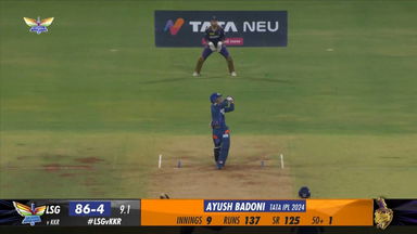 M54: LSG vs KKR – Ayush Badoni Six