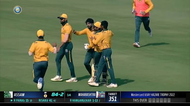 Vijay Hazare Trophy 2022, Maharashtra VS Assam:  Fall of Wickets
