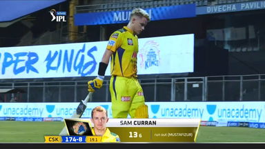 M12: CSK vs RR   – Sam Curran Wicket