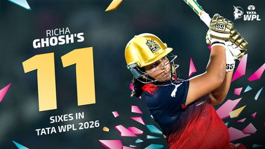 All 11 sixes by Richa Ghosh in TATA WPL 2026