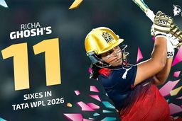 All 11 sixes by Richa Ghosh in TATA WPL 2026