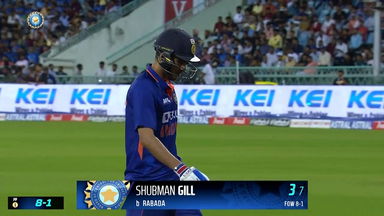 IND vs SA 2022, 1ST ODI: Shubman Gill  Wicket