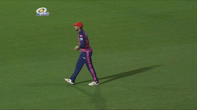 M09: MI vs RR – Kieron Pollard Wicket