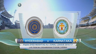 T20 Zonal League, 2016-17 : Hyderabad vs Karnataka – Highlights