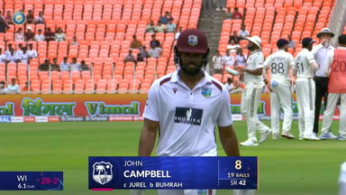 IND vs WI 2025, 1st Test: John Campbell Wicket