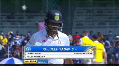 IND vs ENG 2021, 2nd Test, Day 2: Kuldeep Yadav Wicket
