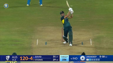 IND vs AUS 2023-24, 2ND T20I: Marcus Stoinis Six