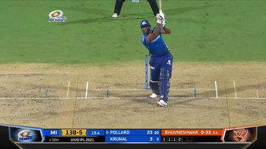 M09: MI vs SRH  – Kieron Pollard Six