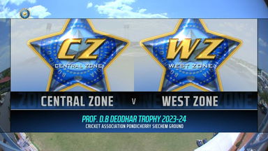 Prof D B Deodhar Trophy 2023-24,  Central Zone v West Zone: Match Highlights