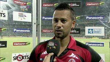 CLT20 2013 M20: CSK vs T&T  –   Interview – Rayad Emrit