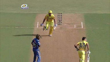 Match 49 MI vs CSK – du Plessis' Wicket