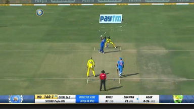 IND vs AUS 2020, 2nd ODI: Shikhar Dhawan Six