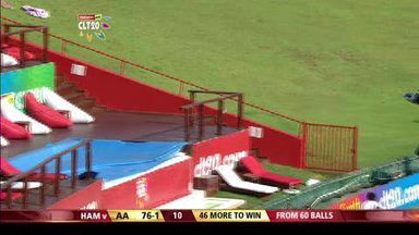 Q3: AA vs HAM –  Azhar Mahmood six
