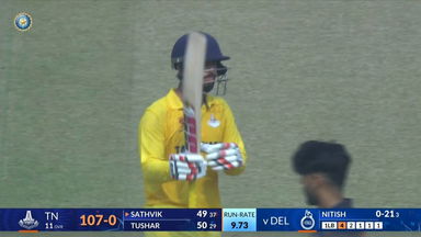 SMAT 2025, Delhi vs Tamil Nadu: Tushar Raheja's solid 72(41) sets the tone