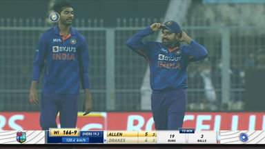 Captain Rohit Sharma's catching brilliance