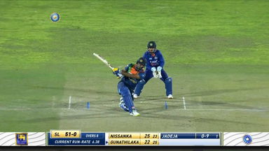 IND vs SL 2022, 2ND T20I: Danushka Gunathilaka Six