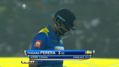 IND vs SL 2017, 1st T20I: Thisara Perera Wicket