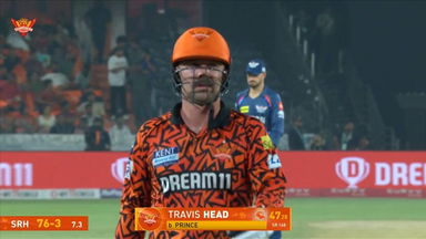 IPL 2025 M07: SRH vs LSG - Travis Head Wicket