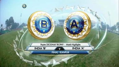 Prof DB Deodhar Trophy: India B vs India A, Highlights