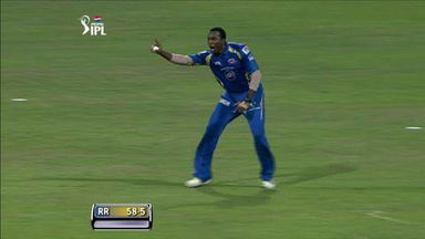 M66: MI vs RR – Shane Watson Wicket
