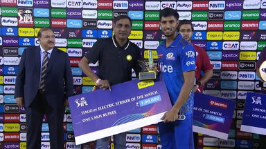 M46: PBKS vs MI – TIAGO.ev Electric Striker of the Match – Tilak Varma