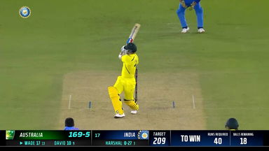 IND vs AUS 2022, 1ST T20I: Matthew Wade  Six