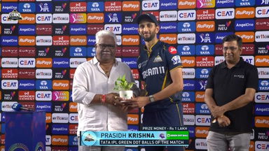 IPL 2025 M51: GT vs SRH - TATA IPL Green Dot Balls of the Match - Prasidh Krishna