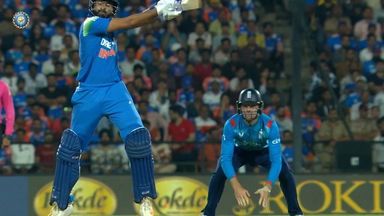 IND vs ENG 2025, 1st ODI: Shreyas Iyer Six