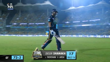 Q1: GT vs CSK – Dasun shanaka Wicket