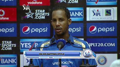 M48: KXIP vs MI– Lendl Simmons Press Conference