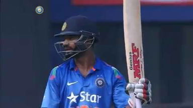 1ST ODI: IND vs SL – Shikhar Dhawan Six