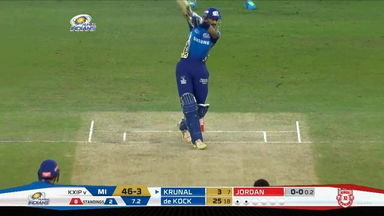 M36: MI vs KXIP – Krunal Pandya Six