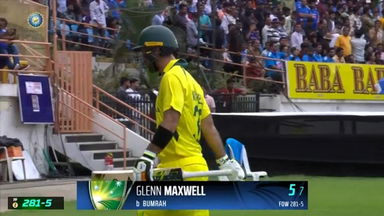IND vs AUS 2023-24, 3RD ODI: Glenn Maxwell Wicket