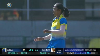 Senior Women's T20 Trophy 2022 Final : Wides & wickets: K Anjali Sarvani's action-packed first over