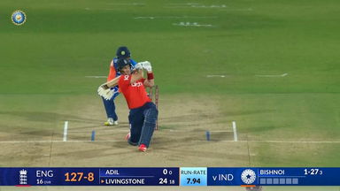 IND vs ENG 2025, 3rd T20I: Liam Livingstone Six