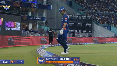 IPL 2025 M16: LSG vs MI - Mitchell Marsh Wicket
