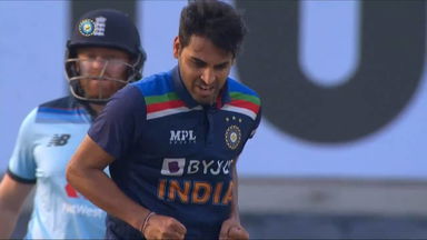 Bhuvi's first-over strike to rattle Jason Roy