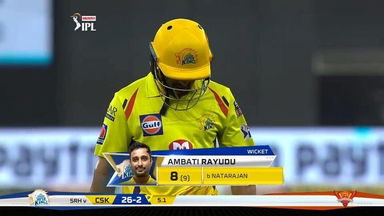 M14: CSK vs SRH – Ambati Rayudu Wicket